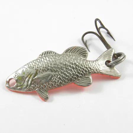 Flash Fish UV Blinkė, Nikelis/UV Oranžinė, 3.4g, Reaguoja į UV, #3254