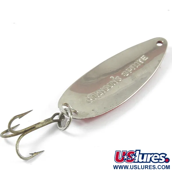 Johnson Sprite Blizgė, Raudona/Balta/Nikelis, 10g, Originali USA, #3262