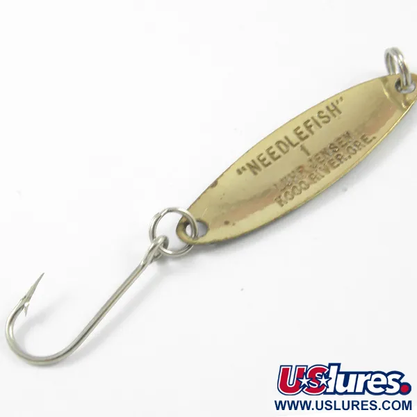 Luhr Jensen Needlefish 1 Blizgė, Žalia/Geltona/Žalvaris, 2g, #3276