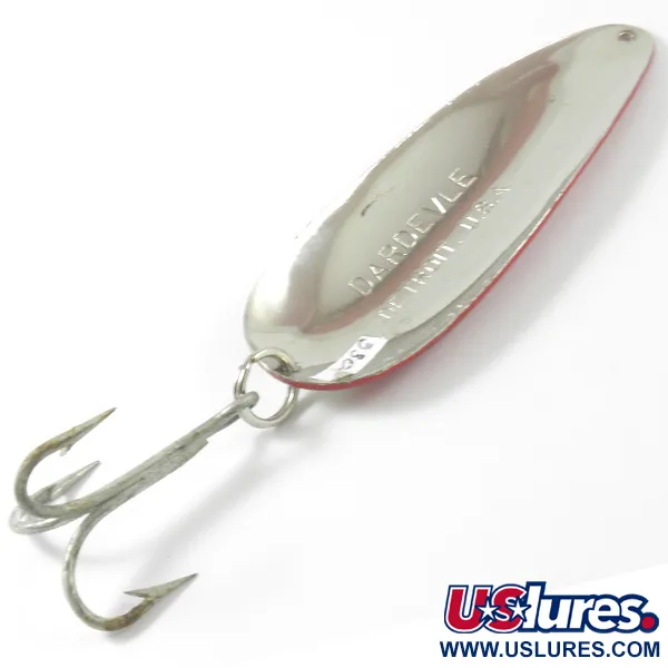 Eppinger Dardevle Vartiklė, Raudona/Balta/Nikelis, 28g, Dryžiai, #3307