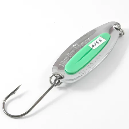 Blue Fox Pixee Blisgė, Kaltas Nikelis/Žalia, 14g, Vienšakis, #3314