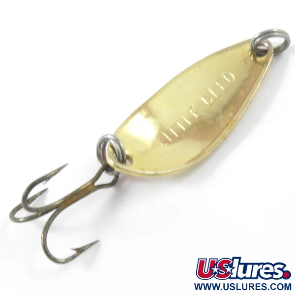 Seneca Little Cleo Blizgė, Auksinė / Oranžinė, 4g, Vintage USA, #3328