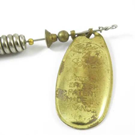 Mepps Comet Mino 4 Sukrė, Žalvaris, 12g, Guminukas, #3348