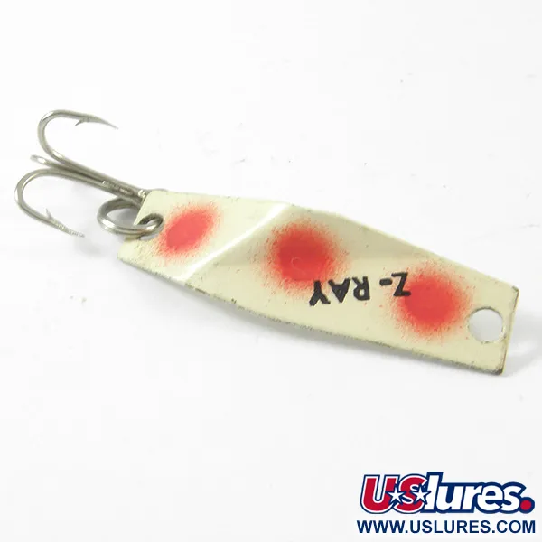 Z-RAY Lures Z-Ray Blizgė, Balta / Raudona, 1,5g, Vintage, #3364