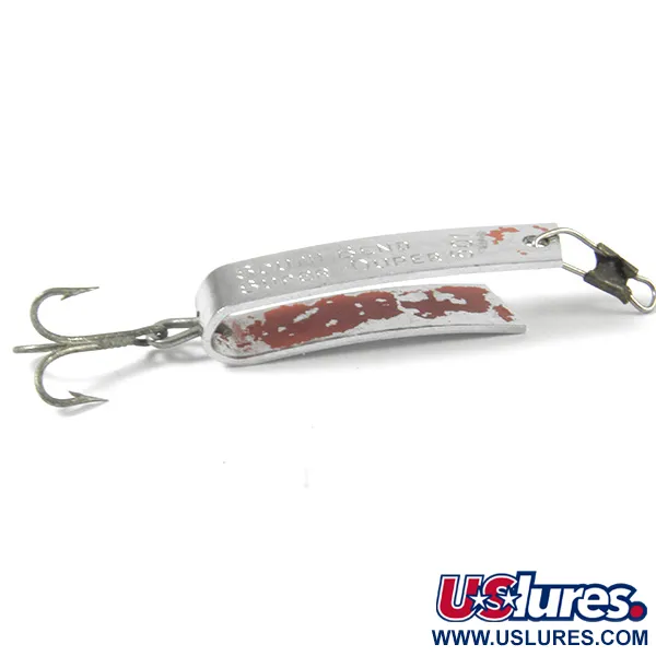 South Bend Super-Duper 501 vartiklė, Nikelis / Raudona, 2,3g, #3368