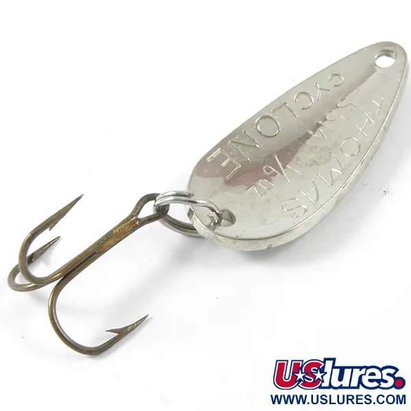 Thomas Cyclone Blizgė, Sidabras / Raudona, 4.3g, Žvynų Raštas, #3404