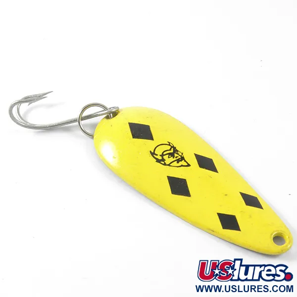 Eppinger Dardevle Imp Blizgė, Geltona/Juoda, 11g, Žalvarinė Nugara, #3406