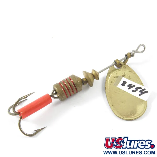 Mepps Aglia 1 Sukrė, Žalvaris, 3,5g, Raudoni žiedai, #3454