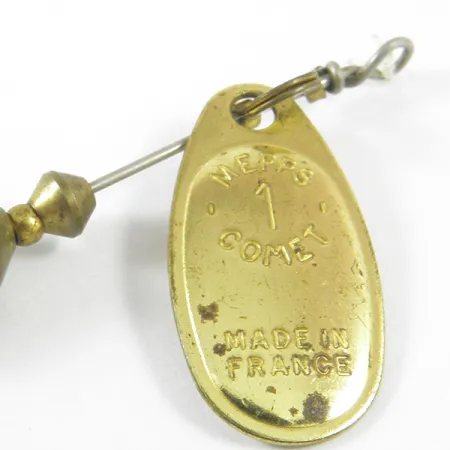 Mepps 1 Comet Mino Sukrutė, Žalvaris, 4,6g, Minkštas masalas, #3467