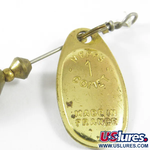 Mepps 1 Comet Mino Sukrutė, Žalvaris, 4,6g, Minkštas masalas, #3467