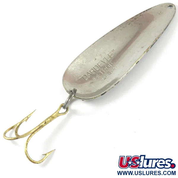 Dardevle (1950s) Detroit Blizgė, Juoda/Balta/Nikelis, 28g, #3494