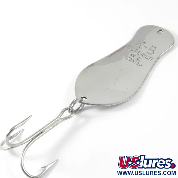 K-B Bait K-B Spoon 2 Blinkė, Nickel, 14g, Vintage USA, #3509