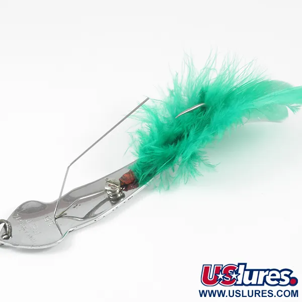 Tony Accetta Pet Spoon 15 Blizgė, Nikelis, 14g, Su apsauga, #3511