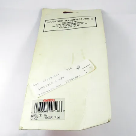 Eppinger Dardevle Huskie Junior Blizgė, Raudona/Balta/Nikeliuota, #3539