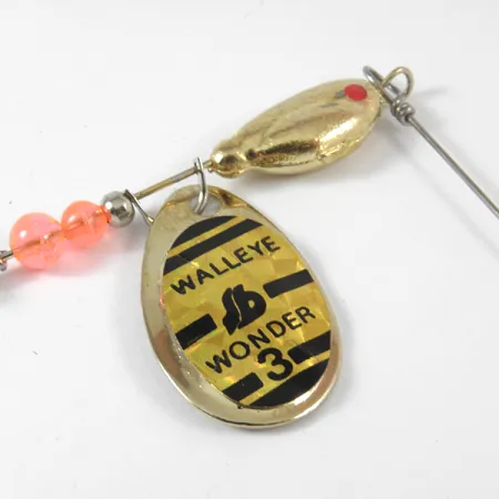South Bend Walleye Wonder 3 Blizgė, Auksas, 14g, štampuotas lapas, #3571
