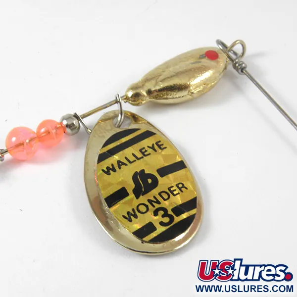 South Bend Walleye Wonder 3 Blizgė, Auksas, 14g, štampuotas lapas, #3571