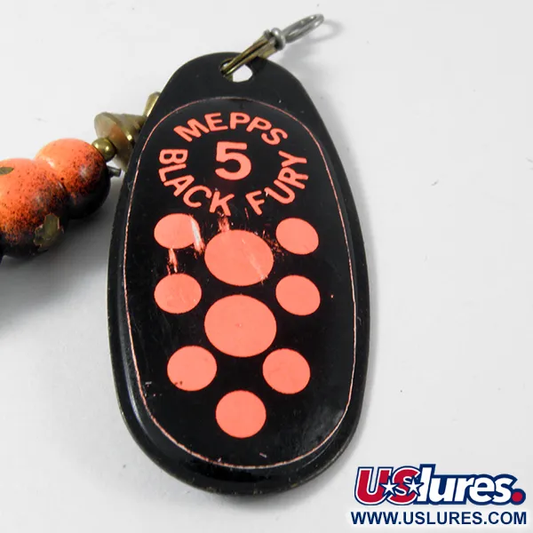Mepps Black Fury 5 Sukriukė, Juoda/Fluo Raudona, 14g, Trišakis, #3576