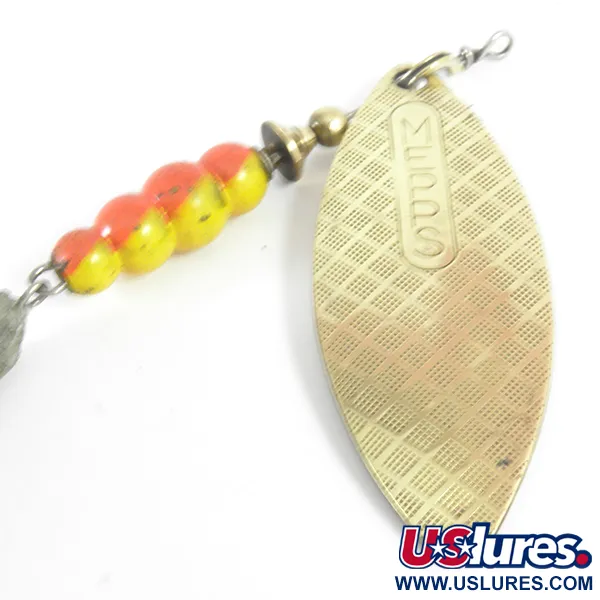 Mepps Aglia Long Mino Sukrė, Žalvaris, 30g, Gluosnio Lapas, #3621