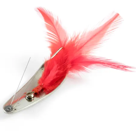 Weezel bait Rex Spoon Blizgė, Nikelis / Raudona, 12.5g, Antivolė, #3673