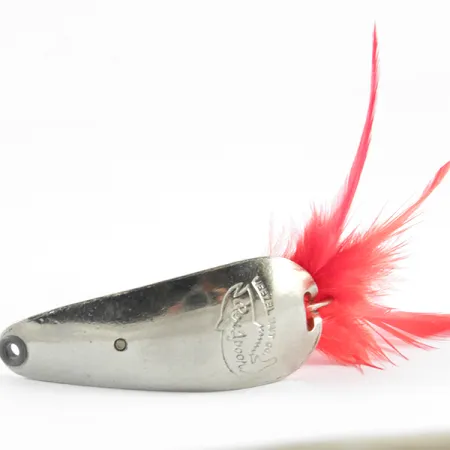 Weezel bait Rex Spoon Blizgė, Nikelis / Raudona, 12.5g, Antivolė, #3673