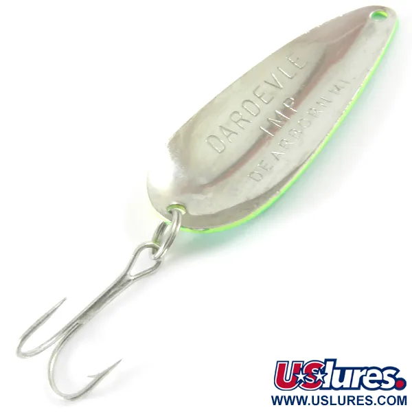 Blizgė Eppinger Dardevle Imp, Geltona/Žalia/Nikelis, 11g, Klasika, #3677