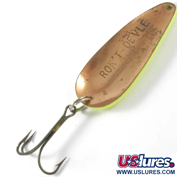 Eppinger Dardevle Rok't Imp UV Vartiklė, Yellow/Copper, 21g, UV, #3757