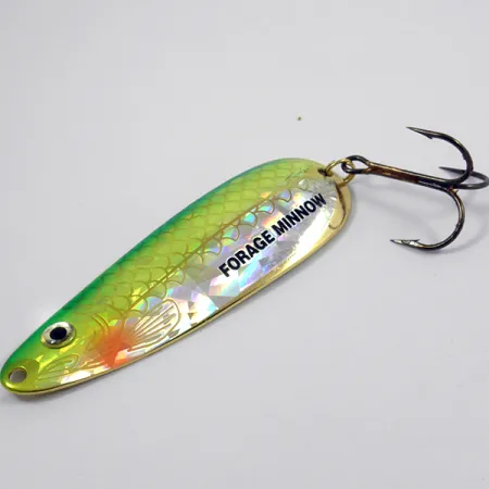 Northland Forage Minnow Blizgė, Rainbow Green / Gold, 21g, Žvynai, #3772