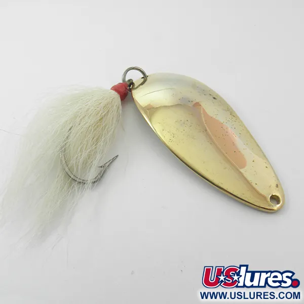 Acme Little Cleo Blizgė, Auksinė, 35g, Plunksnų uodega, #3819