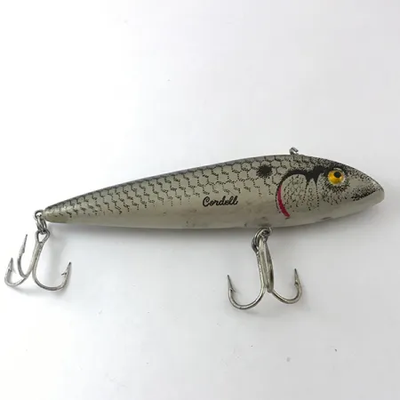 Cotton Cordell Ratt'l Spot Minnow Masalas, Pilkas Perlas, 19g, #3841