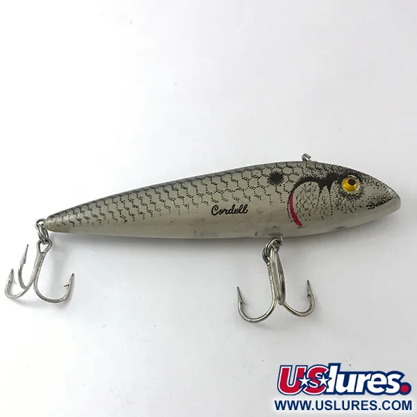 Cotton Cordell Ratt'l Spot Minnow Masalas, Pilkas Perlas, 19g, #3841