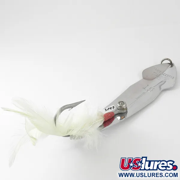 Tony Accetta Pet Spoon 18 Blizgė, Nikelis, 38g, Plunksnos, #3847