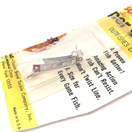 South Bend Super-Duper 500 Blizgė, Nikelis/Raudona, 1,4g, U formos, #3930