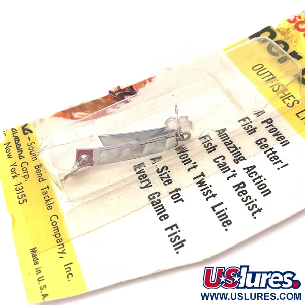 South Bend Super-Duper 500 Blizgė, Nikelis/Raudona, 1,4g, U formos, #3930