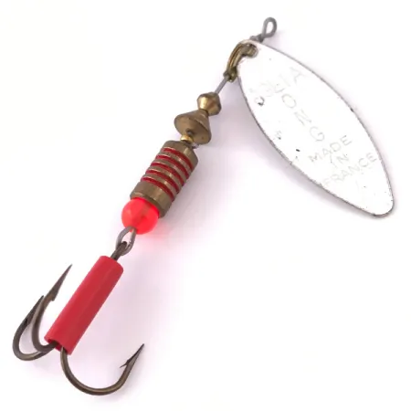 Mepps Aglia Long 2 Sukriukė, Nikelis, 7.4g, Willow lapelis, #3981