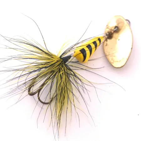Yakima Bait Vibric Rooster Tail Sukrė, Aukso, 7g, Plunksnos, #4041