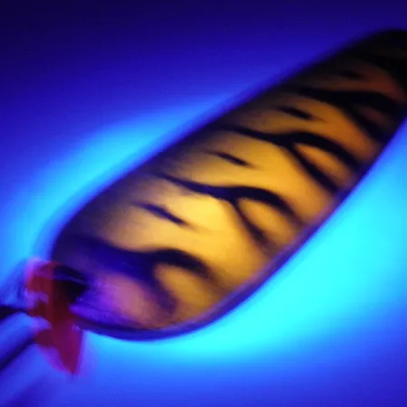 Boss Lures Boss Spoon UV Blizgė, Golden Tiger, 19g, UV danga, #4085