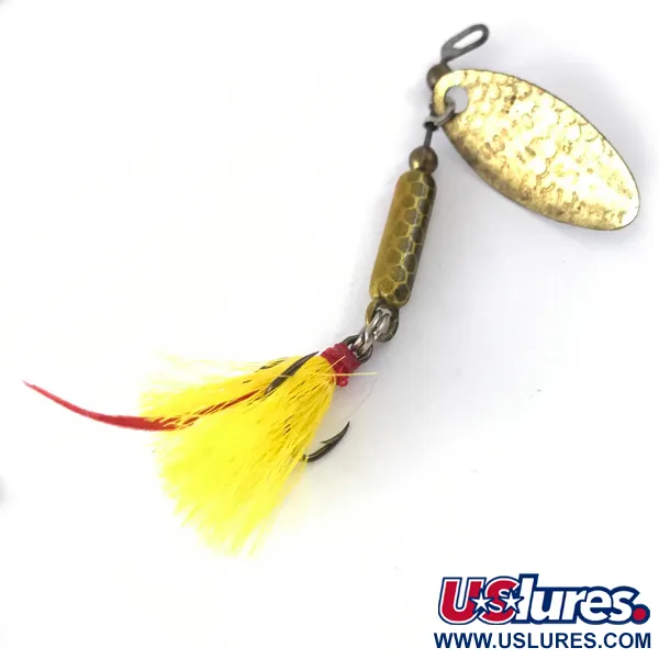 Cotton Tail Sukriukė, Auksinė/Geltona, 5cm, Trišakis su plunksnomis, #4119