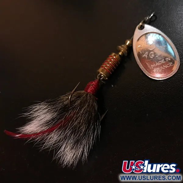 Mepps Aglia 3 dressed Sukriukė, Sidabras, 7.3g, Voverės uodega, #4146