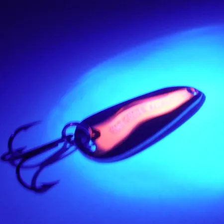 Luhr Jensen Hot Shot W UV Blizgė, Žalvaris, 4,5g, UV-aktyvi, #4155