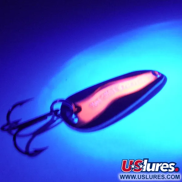 Luhr Jensen Hot Shot W UV Blizgė, Žalvaris, 4,5g, UV-aktyvi, #4155