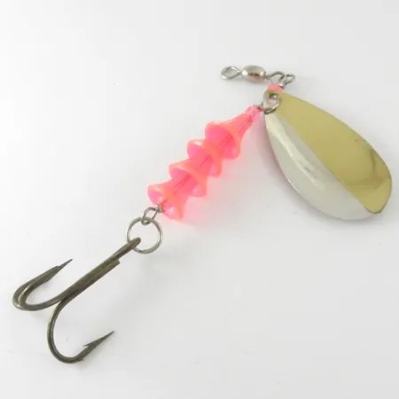 Luhr Jensen TEE Spoon Blizgė, Nikelis/Auksas/Pink UV, 11g, UV Glow, #4177