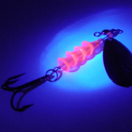 Luhr Jensen TEE Spoon Blizgė, Nikelis/Auksas/Pink UV, 11g, UV Glow, #4177