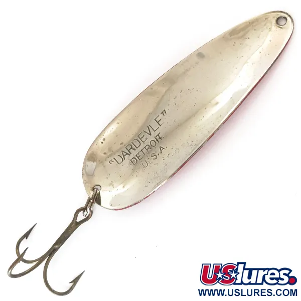 Eppinger Dardevle vartiklė, Raudona/Balta/Nikelis, 28g, Vintage, #4200