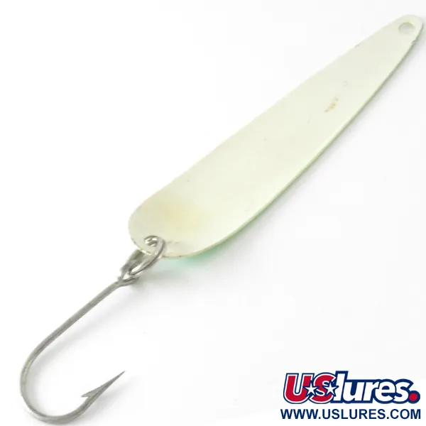 Dardevle JR Flutter Devle 3100 UV Blizgė, Balta/Žalia, 5g, #4213