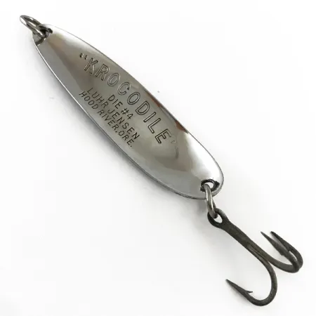 Luhr Jensen Krocodile Die #4 Blizgė, Nikelis/Raudona, 14g, Tolimas, #4240