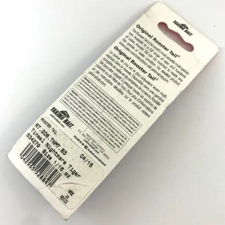 Worden’s Original Rooster Tail Sukriukė, Fire Tiger, 1/16oz, #RT.208.TNMT.B3