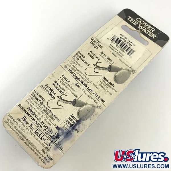 Blue Fox Super Vibrax 6 Sukriukė, Sidabras, 18g, Žalvario korpusas, #4325