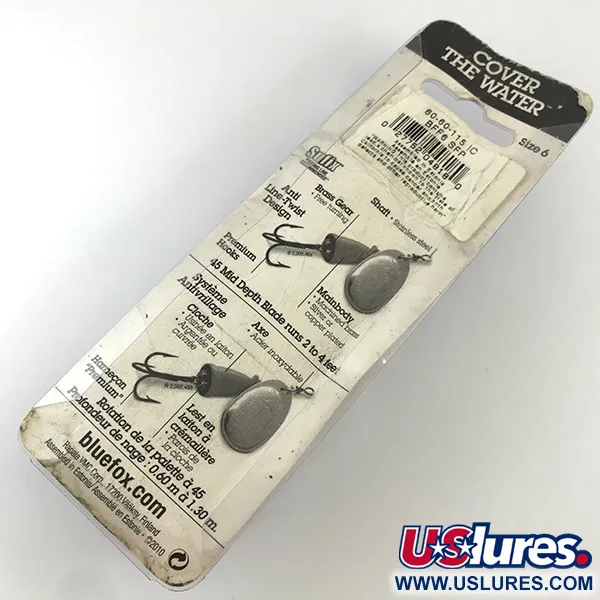 Blue Fox Super Vibrax 6 Fluo UV Sukrutė, Sidabras, 18g, UV, #4327