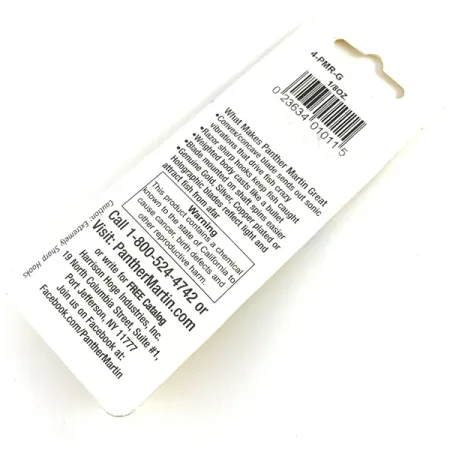 Panther Martin 4 Sukrė, Auksinė, 4g, soninė vibracija, #4-PMR-G