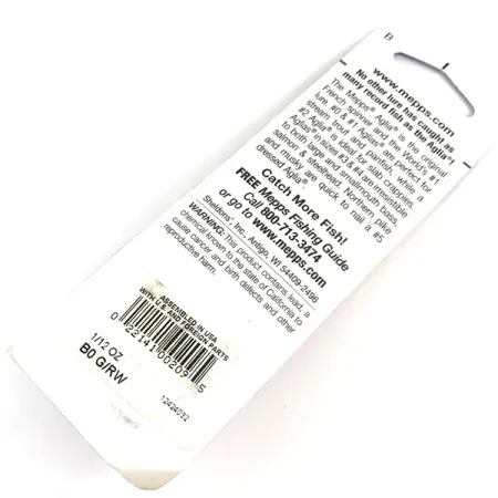 Mepps Aglia 0 Vertė, Raudona/Balta, 2.5g, Dryžuotas Lapelis, #4364